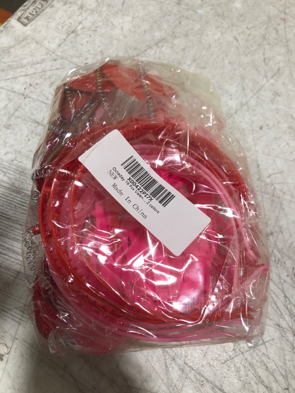 Photo 1 of 16 Pack Valentine's Day Accessories Include 8 pcs Red Heart Headband Head Bopper and 8 pcs Heart Sunglass Color Style 2