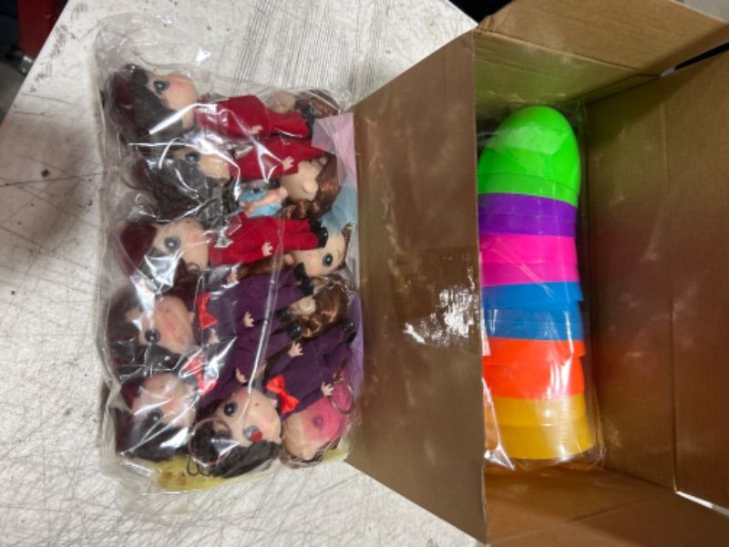 Photo 1 of AMENON 12 Pack Easter Egg with Jumbo Deformation Princess Doll for Girls Kids Easter Egg Hunt Easter Basket Stuffert Fillers for Kids Role Playing Games Gifts Exchange Easter Party Favors