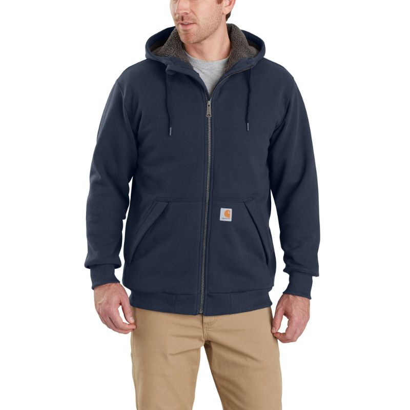 Photo 1 of CARHARTT Rain Defender® Relaxed Fit Midweight Sherpa-lined Full-zip Sweatshirt (Size 2XL)