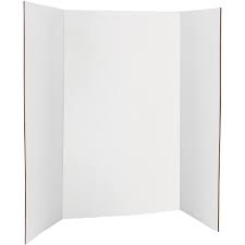 Photo 1 of Rsgift 4 Pcs Tri-fold Poster Boards 48 x 36 inches, Premium Corrugated Presentation Boards with Double Sided Tapes and Cardboard, Display Boards for School Project, Exhibitions, Business Presentation 4 Count 48x 36 inches