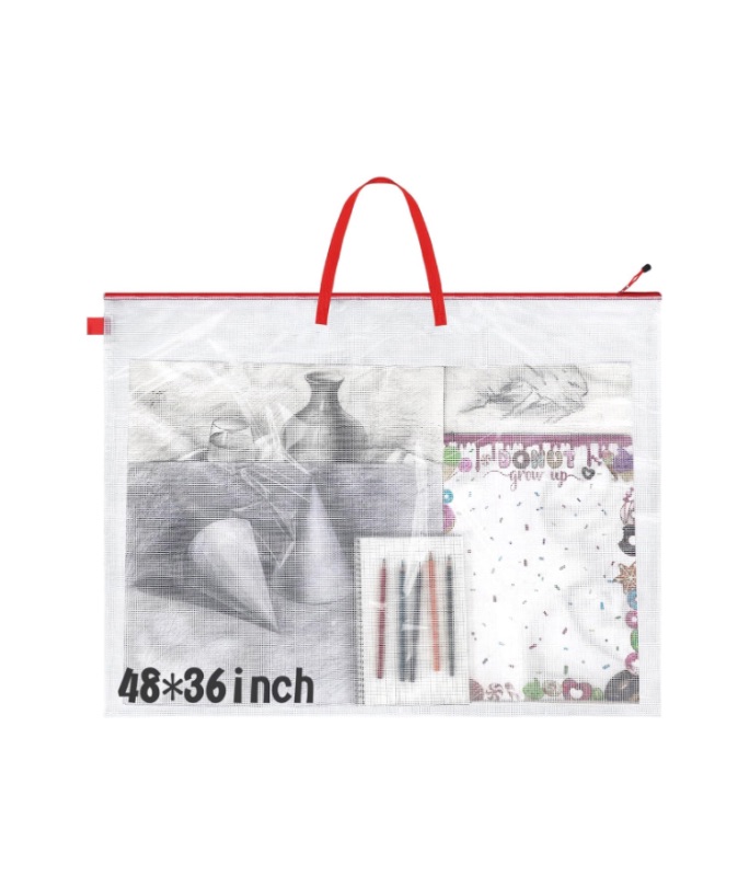 Photo 1 of 36 x 48 Inch Art Portfolio Case Large Art Portfolio Bag Portfolio Folder for Artwork Poster Storage Bag