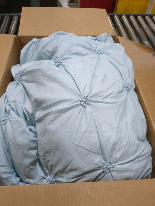 Photo 1 of BABY BLUE COMFORTER SET, UNKNOWN SIZE 