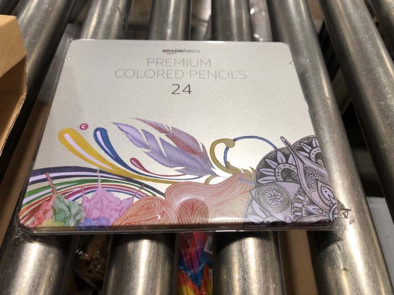 Photo 2 of Amazon Basics Premium Colored Pencils, Soft Core, 24 Count (Pack of 1) 24 Count (Pack of 1) Pencils