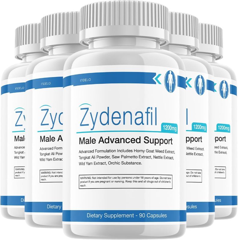 Photo 1 of (5 Pack) Zydenafil for Men, Zydenafil Pills for Men, Zyndenafil Advanced Performance Supplements, Zydenafil Performance, Zydenafil Reviews Male (300 Capsules)