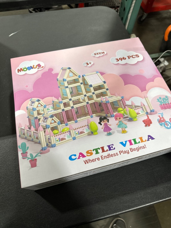 Photo 2 of 342-Piece 3D Princess Castle Villa Doll House Building Toy Set - STEM Montessori DIY Building Blocks Toys - Dollhouse for Girls Age 5 6 7 8 Year Old, LED Lights, ABS Plastic, Creative Kids Gift 342-Pcs Playset