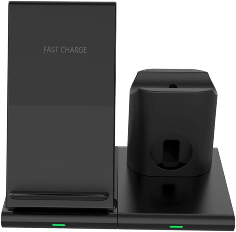 Photo 1 of 3 in 1 Fast Magnetic Wireless Charger Qi Fast Charging Dock Station Magnetic Splicing 15W Smart Wireless Chargers Stand