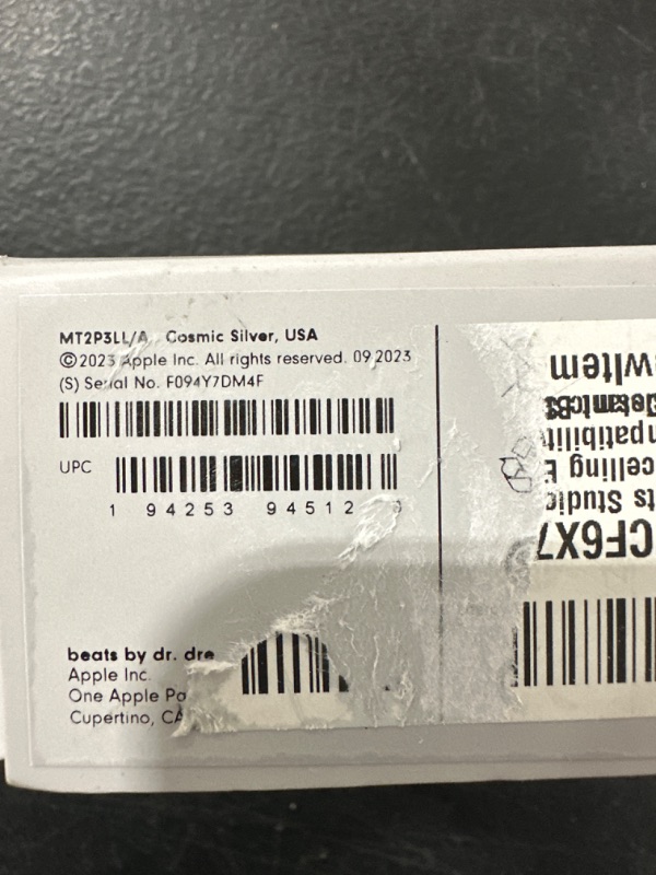 Photo 2 of Beats Studio Buds + | True Wireless Noise Cancelling Earbuds, Enhanced Apple & Android Compatibility, Built-in Microphone, Sweat Resistant Bluetooth Headphones, Spatial Audio - Cosmic Silver Cosmic Silver Studio Buds + Without AppleCare+