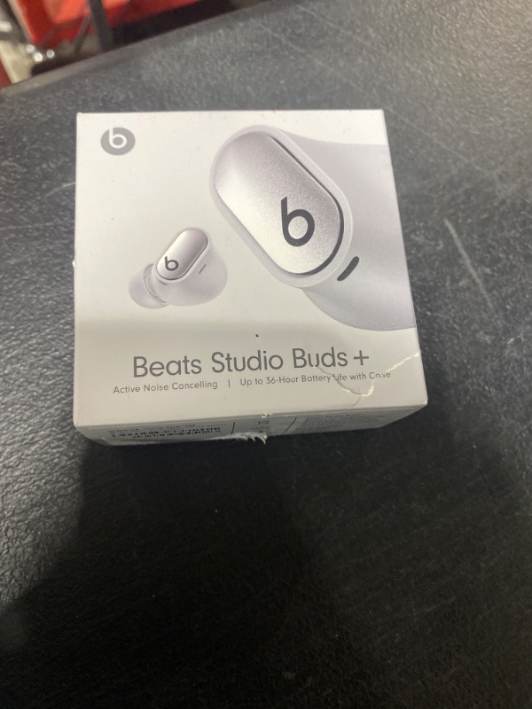 Photo 2 of Beats Studio Buds + - Silver with AppleCare+ (2 Years) Cosmic Silver Studio Buds + With AppleCare+ (2 Years)