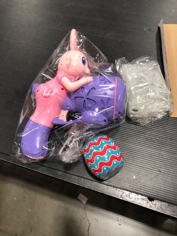 Photo 1 of BestJoy Easter Basket Stuffers for Toddlers 1-3 - Easter Gifts Bunny Bubble Gun for Girls, Pink Automatic Bubble Machine for Kids Ages 4-8, Outdoor Easter...
