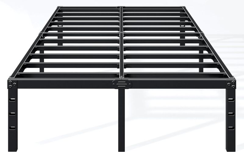 Photo 1 of 14 Inch Full Bed Frame - Sturdy Platform Bed Frame Non-Slip Metal Bed Frame No Box Spring Needed Heavy Duty Full Size Bed Frame Easy Assembly Strong Bearing Capacity
