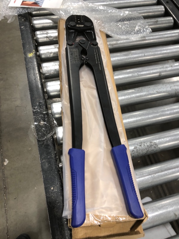 Photo 1 of iCrimp Wire Rope Crimping Tool for Aluminum Oval Sleeves,Stop Sleeves,Crimp Ferrules,Crimping Loop sleeve From 1/16 inch to 3/16 inch-24 inch Length 24 inch for 1/16" to 3/16"