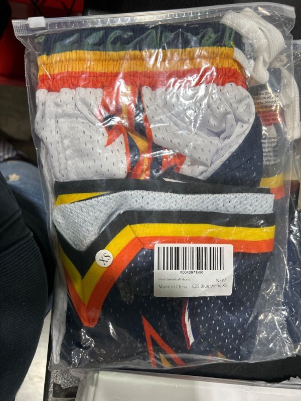 Photo 1 of BOOMLEMON Men's Basketball Shorts Gym Training Workout Athletic Shorts Mesh Graphic Print Running Short Pants SIZE XS 
