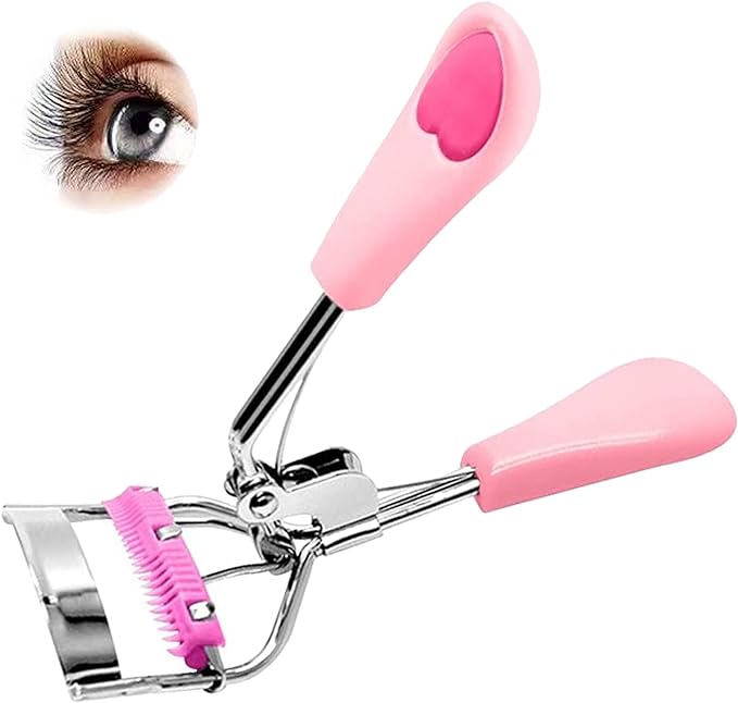 Photo 1 of Eyelash Curler with Cushion Love Comb Eyelash Curler with Comb Eyelash Comb Eyelash Curler Eyelash Curler with Built-in Comb Long and Luscious Eyelash
