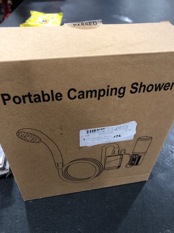 Photo 2 of KEDSUM Portable Shower, Camping Shower with 4400mAh Rechargeable Battery, Portable Shower for Camping, Electric Outdoor Shower Head with LED Camping Light, Shower Pump for Camping, Hiking, Traveling