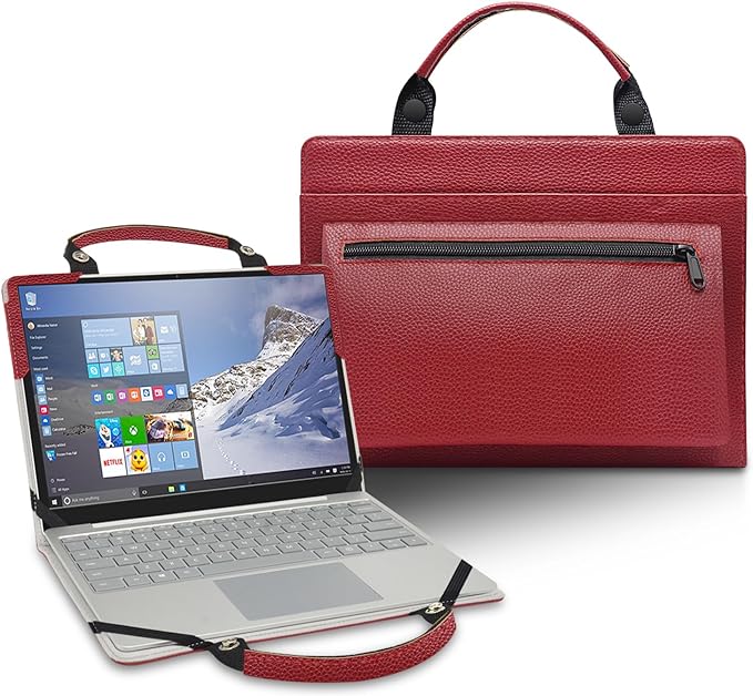 Photo 1 of 2 in 1 Protective Case + Portable Bag for 12" Acer Chromebook Spin 512 R851TN R853TA/Acer Chromebook 512 C851T C852/Acer Chromebook 712 C871T C871 Laptop[Not fit Acer Chromebook 11],Red
