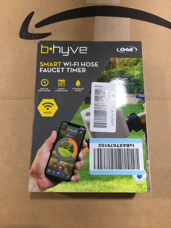 Photo 3 of  Orbit B-hyve Smart Hose Faucet Timer with Wi-Fi Hub, Compatible with Alexa,Gray