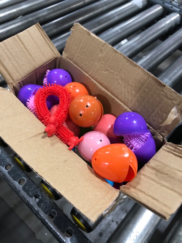 Photo 2 of 24 Pack Easter Eggs with Bunny Stretchy Strings Sensory Fidget Toys Great for Kids Girls Toddlers Easter Basket Stuffers Egg Fillers Gifts