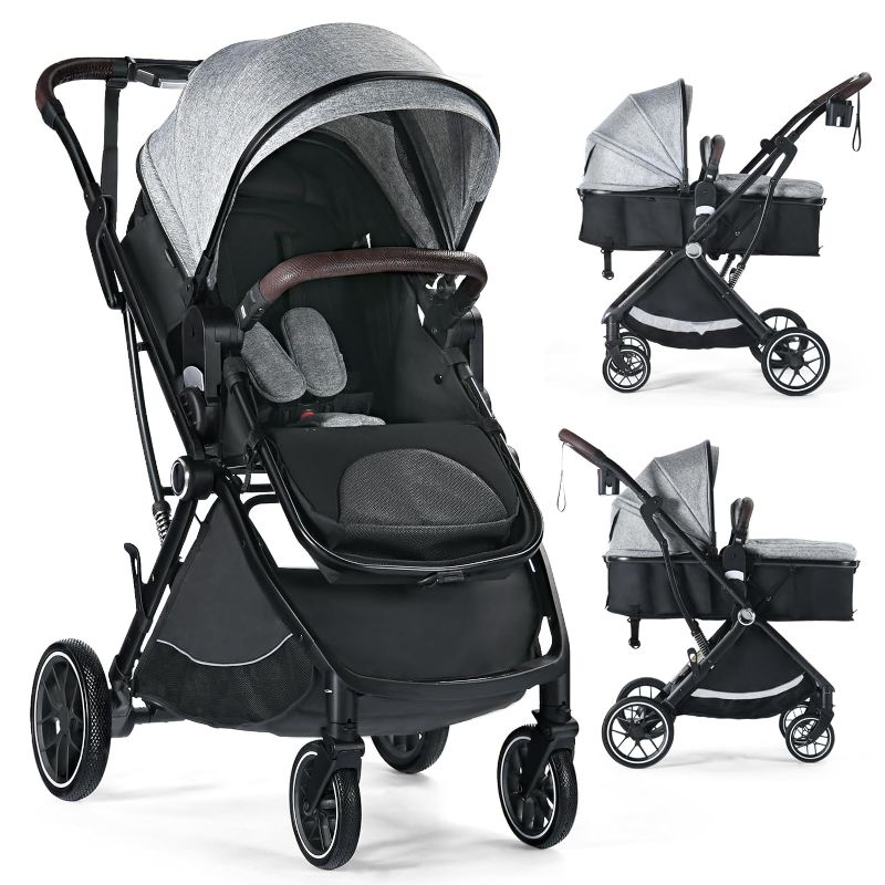 Photo 1 of Baby Stroller, 3 in 1 Folding High Landscape Infant Stroller