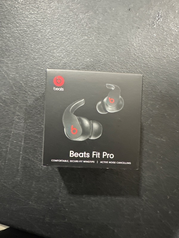 Photo 3 of Beats Fit Pro - True Wireless Noise Cancelling Earbuds - Apple H1 Headphone Chip, Compatible with Apple & Android, Class 1 Bluetooth®, Built-in Microphone, 6 Hours of Listening Time – Beats Black Black Fit Pro