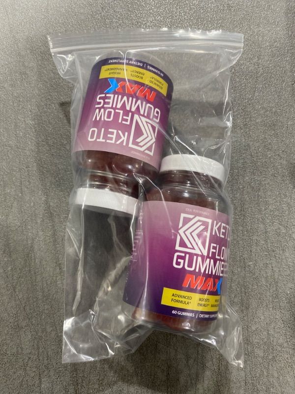 Photo 2 of (2 Pack) Keto Flow Gummies Max Strength Keto Flow Gummy Bears Keto ACV Gummies (120 Gummies)
[BB:07.2024]
