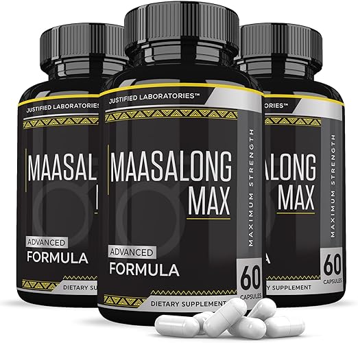 Photo 1 of (3 Pack) Maasalong Max 1600MG Advanced Men's Health Masalong Formula 180 Capsules [BB:02.2025]

