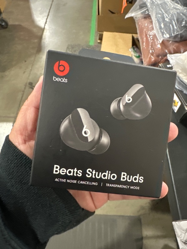 Photo 3 of Beats Studio Buds - True Wireless Noise Cancelling Earbuds - Black with AppleCare+ (2 Years) Black Studio Buds w/ AppleCare+ FACTORY SEALED BOX. 