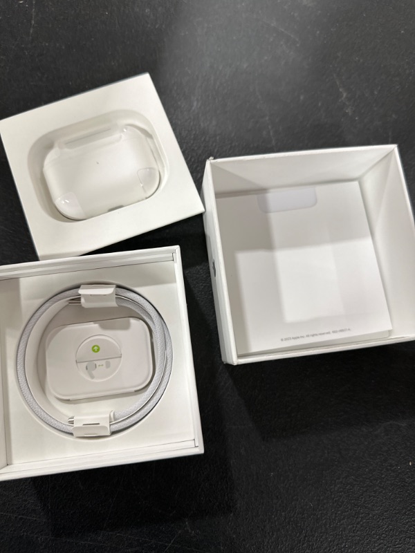 Photo 4 of Apple AirPods Pro (2nd Generation) Wireless Ear Buds with USB-C Charging, Up to 2X More Active Noise Cancelling Bluetooth Headphones, Transparency Mode, Adaptive Audio, Personalized Spatial Audio USB-C Without AppleCare+  FACTORY SEALED BOX. OPENED FOR PI