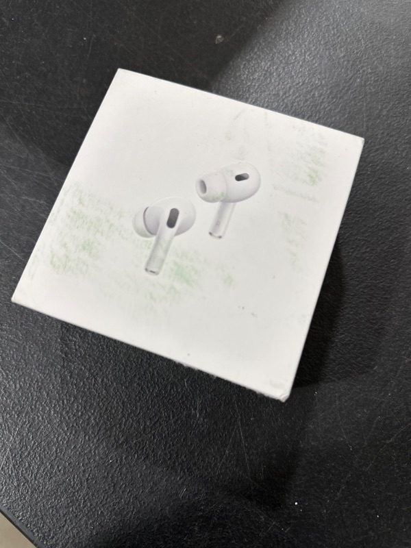 Photo 2 of Apple AirPods Pro (2nd Generation) Wireless Ear Buds with USB-C Charging, Up to 2X More Active Noise Cancelling Bluetooth Headphones, Transparency Mode, Adaptive Audio, Personalized Spatial Audio USB-C Without AppleCare+  FACTORY SEALED BOX. OPENED FOR PI