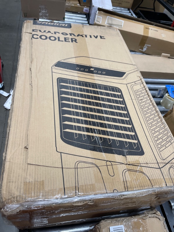 Photo 3 of VAGKRI Evaporative Air Cooler, 2200CFM Swamp Cooler, 120°Oscillation Air Cooler with Remote Control, 24H Timer, 3 Modes & Wind Speeds for Outdoor Indoor Use, 9.2Gallon Evaporative Cooler