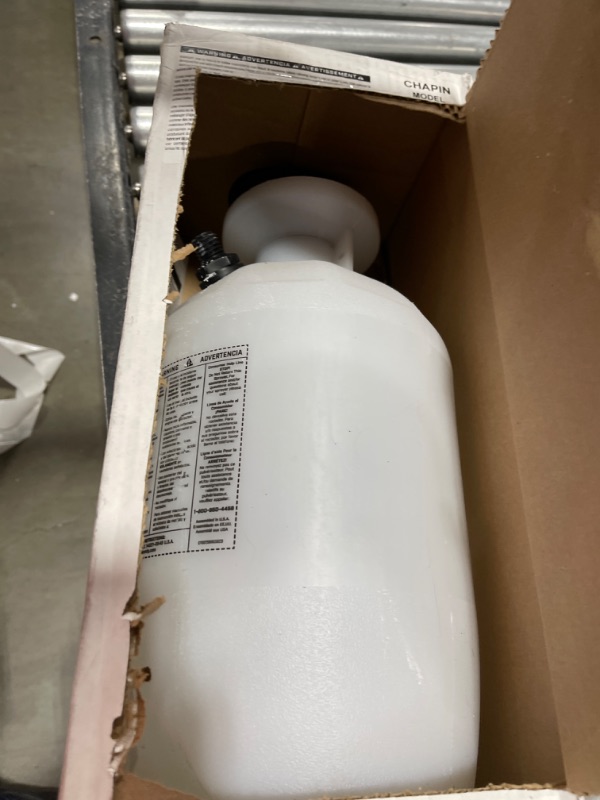 Photo 2 of Chapin 22074: Made in The USA Disinfectant Bleach Pressure Pump Tank Sprayer, 2-Gallon, Adjustable Cone Nozzle, Compatible with Bleach Solutions and Fungicides, Translucent White