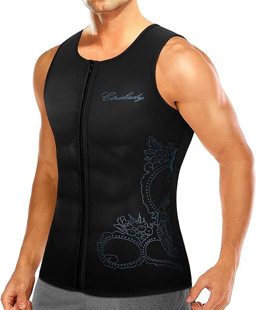 Photo 1 of Ctrilady Men’s Wetsuit Top, Neoprene Vest with Front Zipper, UV Protection, Sleeveless Workout Top for Swimming Diving Surfing and Canoeing  size 2XL