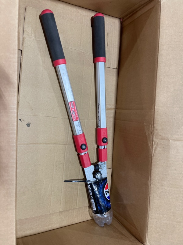 Photo 1 of TABOR TOOLS GG21A Extendable Bypass Lopper with Compound Action, 27-40 Inch Telescopic Tree Trimmer, Long Handled Branch Cutter with ? 1 1/2 Inch Cut Capacity, Makes Clean Neat Cuts. GG21A 27"-40" Extendable Bypass Lopper with lever