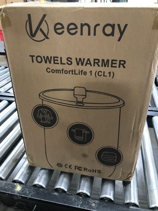 Photo 3 of Keenray Towel Warmers, Luxury Bucket Towel Warmer, Large Towel Warmer for Bathroom, Auto Shut Off, Fits Up to Two 40"X70" Oversized Towels, Bathrobes, Blankets, PJ's and More, CL1
