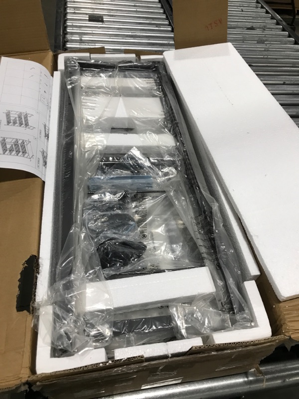 Photo 1 of GiftGo Vintage Large 5-Tier Hall Tree with Console Table Entryway Coat Rack Freestanding Shoes Rack Storage Shelf Organizer for Home Office Bedroom (Rustic Brown)