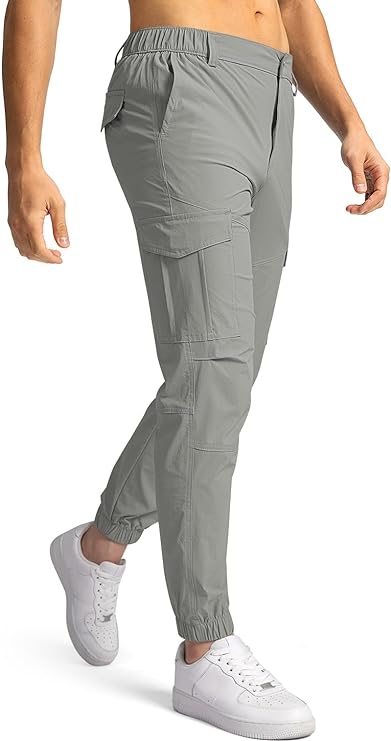 Photo 1 of Mens Pants Joggers Stretch Cargo Pants Slim fit 6 Pockets Waterproof Fishing Quick-Dry Work Pant SIZE XXL 
