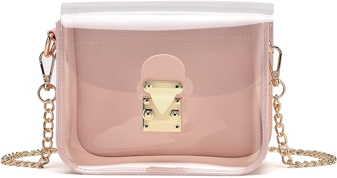 Photo 1 of Clear Bag Stadium Approved, Clear Crossbody Bag Cute Clear Purse Mini Bag Gift for Women for Sport Event Concert
