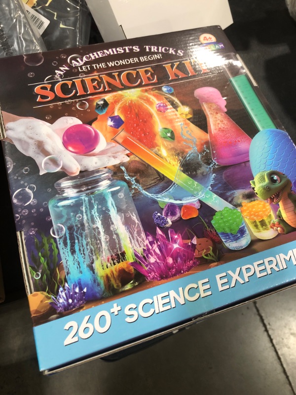 Photo 2 of 260+ Science Experiments - Over 120 pcs Science Kits for Kids Age 5-7-9-12, Boys Girls Pre School Chemistry Set & STEM Learning Educational Toys, Birthday Gifts Christmas Stocking Stuffers for Kids
