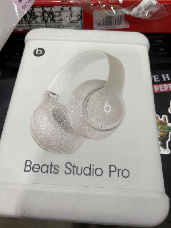 Photo 4 of Beats Studio Pro - Wireless Bluetooth Noise Cancelling Headphones - Personalized Spatial Audio, USB-C Lossless Audio, Apple & Android Compatibility, Up to 40 Hours Battery Life - Sandstone
