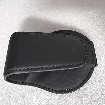 Photo 1 of ABSWER Sunglasses Holder for Jeep Car Sun Visor Leather Sunglass Clip for Grand Cherokee Comander Wrangler Compass Renegade Patriot Car Accessories 