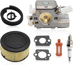 Photo 1 of 1143 120 0617 Carburetor 2-Stroke Compatible with MS251 MS251C MS241 MS241C MS231 MS231C Chainsaw Parts 1143 120 0617 Replaces C1Q-S233 with Fuel Filter Line Spark Plug