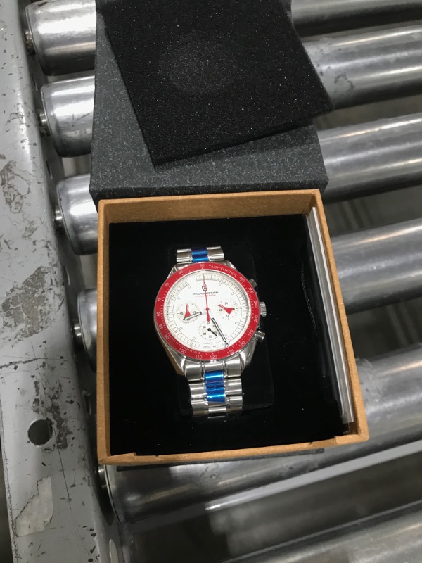 Photo 2 of Pagani Design 1701 Moon Wristwatch Homage Men's Quartz Chronograph Watches Japan VK63 Movement Stianless Steel Bracelet 100M Waterproof Sport Watch
