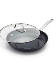 Photo 1 of 1 GreenPan Chatham Black Prime Midnight Hard Anodized Healthy Ceramic Nonstick, 12" Frying Pan Skillet with Lid 