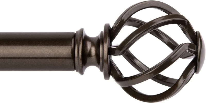 Photo 1 of stock photo for reference - KAMANINA curtain rod twisted cage final bronze 72-142