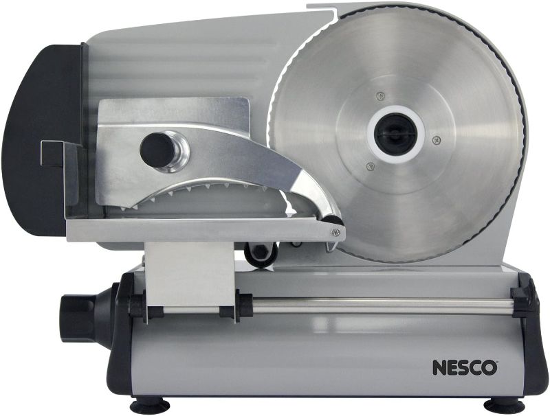Photo 1 of NESCO Stainless Steel Food Slicer Adjustable Thickness, 8.7",Silver
