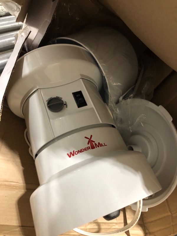 Photo 2 of WONDERMILL - Bundle - Powerful Electric Grain Mill Grinder for Healthy Grains and Gluten-Free Flours with Small Grains and Bean Attachments Combo