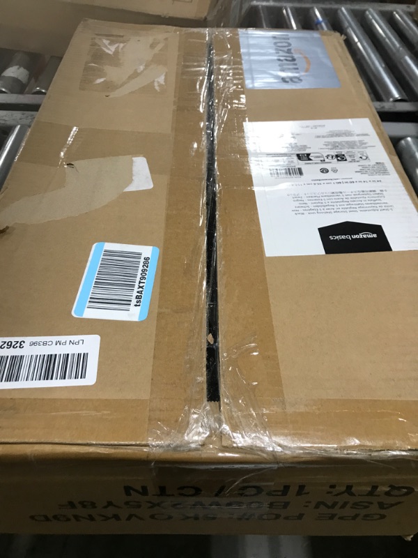 Photo 1 of Amazon Basics 5-Shelf Adjustable Storage Shelving Unit (200 lbs Loading Capacity per Shelf), Steel Organizer Wire Rack, Black (24" L x 14" W x 60" H) 5- Shelf Narrow No Wheels Black