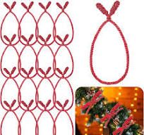 Photo 1 of Christmas Garland Ties 20 Inch Christmas Decorative Twist Ties Flexible Twist Ties for Christmas Banisters Hang Garland Tree Stocking Gift Wrapping Holiday Party Home Decor  6 Red