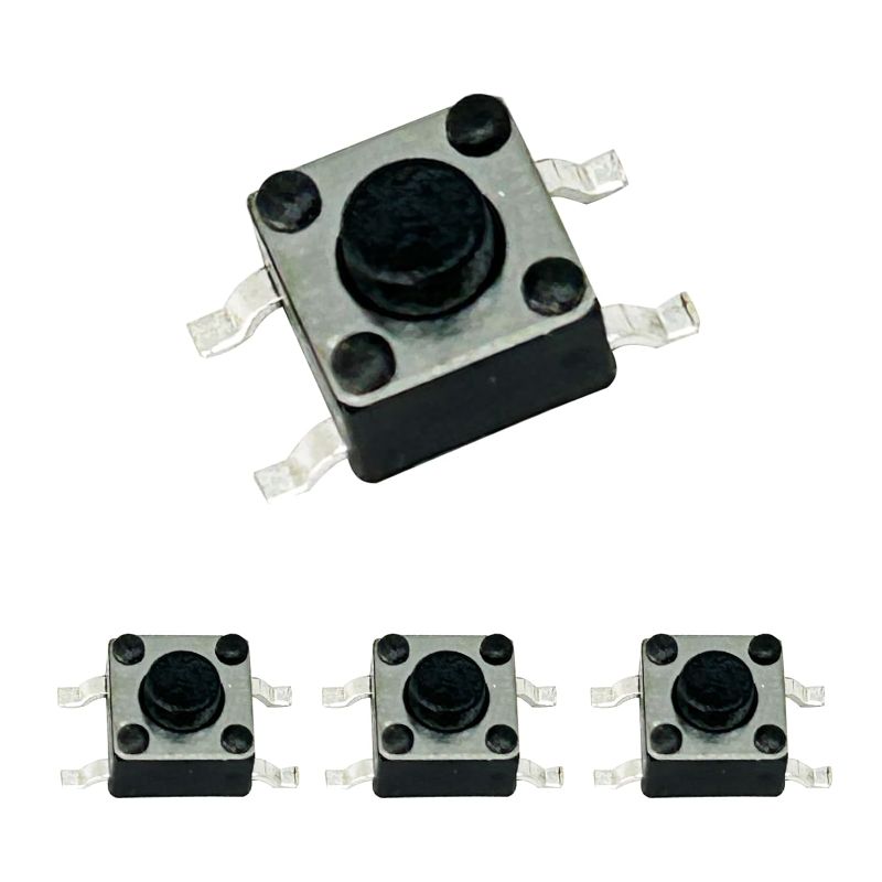 Photo 1 of 20 Pcs Tactile Tact Push Button Switch 4.5x4.5x3.8 mm Micro Momentary Tact Switch 4 pin