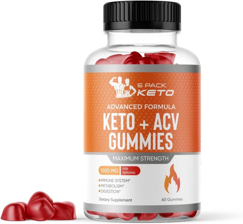 Photo 1 of (1 Pack) 6 Pack Ketosis ACV Gummies, 60 Count EXP 3/2024 4 PACK