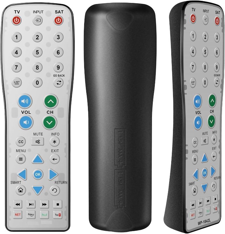Photo 1 of Waterproof Universal TV Remote Control for TV, Audio System, Cable/Satellite Box, DVD Player, Roku TV, Apple TV, Easy Clean - 2 in 1

